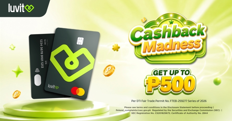 luvit welcomes new card users with up to ₱200 cashback through its First Luv campaign