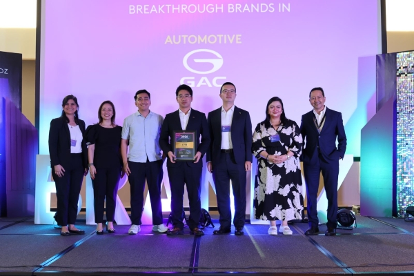 GAC NAMED BREAKTHROUGH AUTOMOTIVE BRAND IN KANTAR PHILIPPINES’ 2026 BRANDZ REPORT